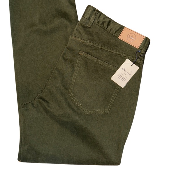 Peter Millar Ultimate Sateen Five-Pocket Pant in Dark Olive - Picture 13 of 14